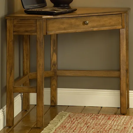 Corner Desk with Rich Oak or Cherry Finish